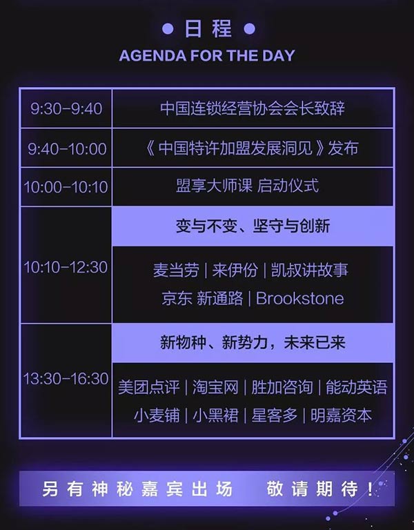 “賦能新勢能、新連鎖高峰論壇”將在5月5日于北京國家會議中心宴會廳C舉行